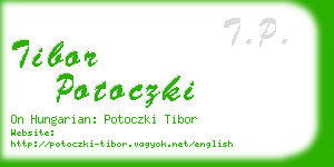 tibor potoczki business card